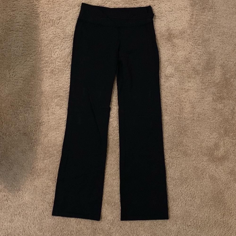 Lululemon Black Flare Leg Yoga Pangs